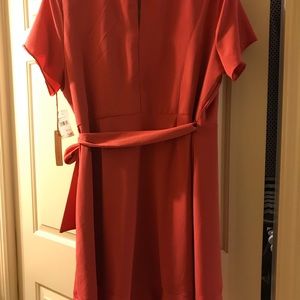 Gibson Latimer Coral Wrap Dress